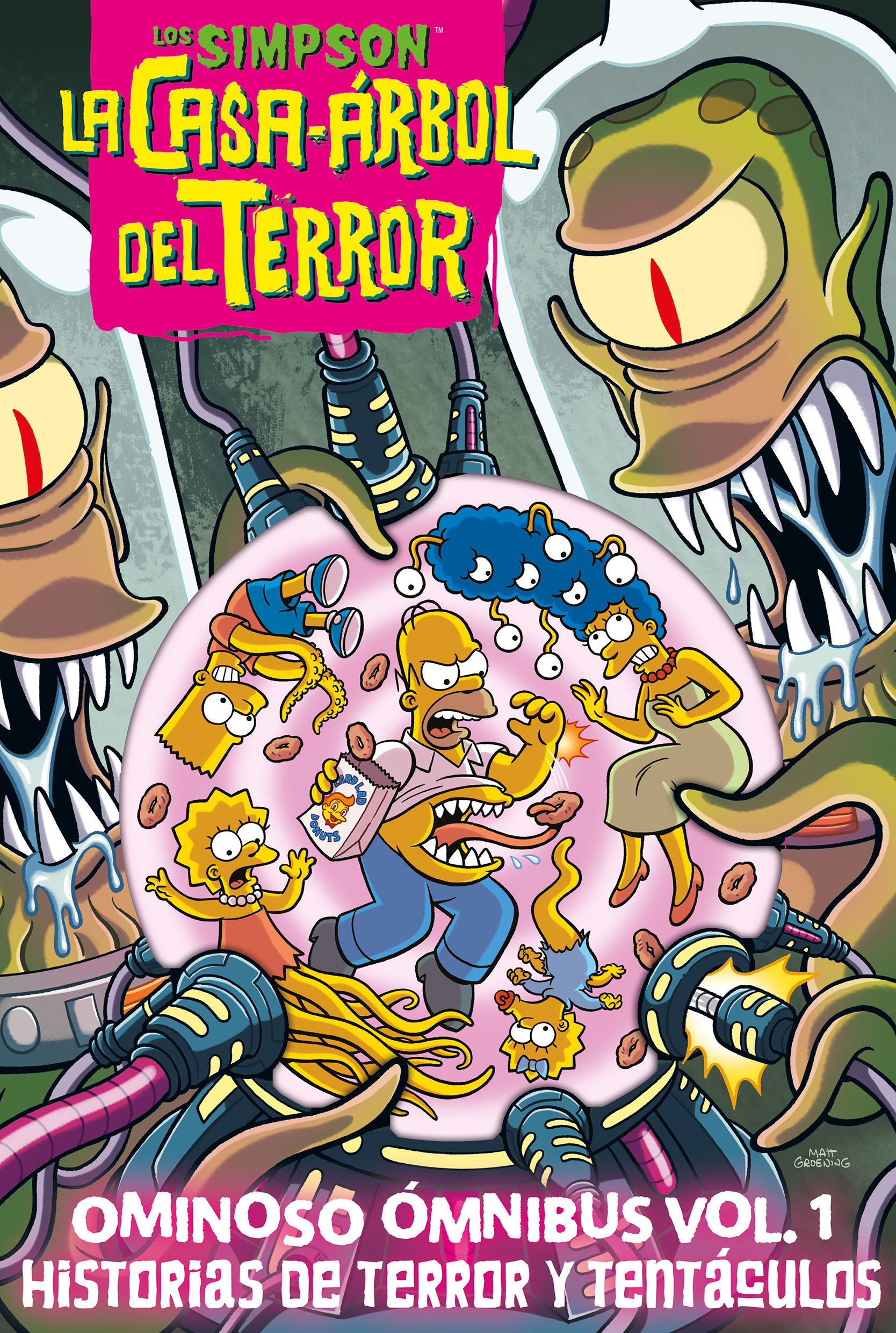 Los Simpson: La casa-árbol del terror 1. Ominoso Ómnibus vol. 1 Historias  de terror y tentáculos - Editorial Hidra