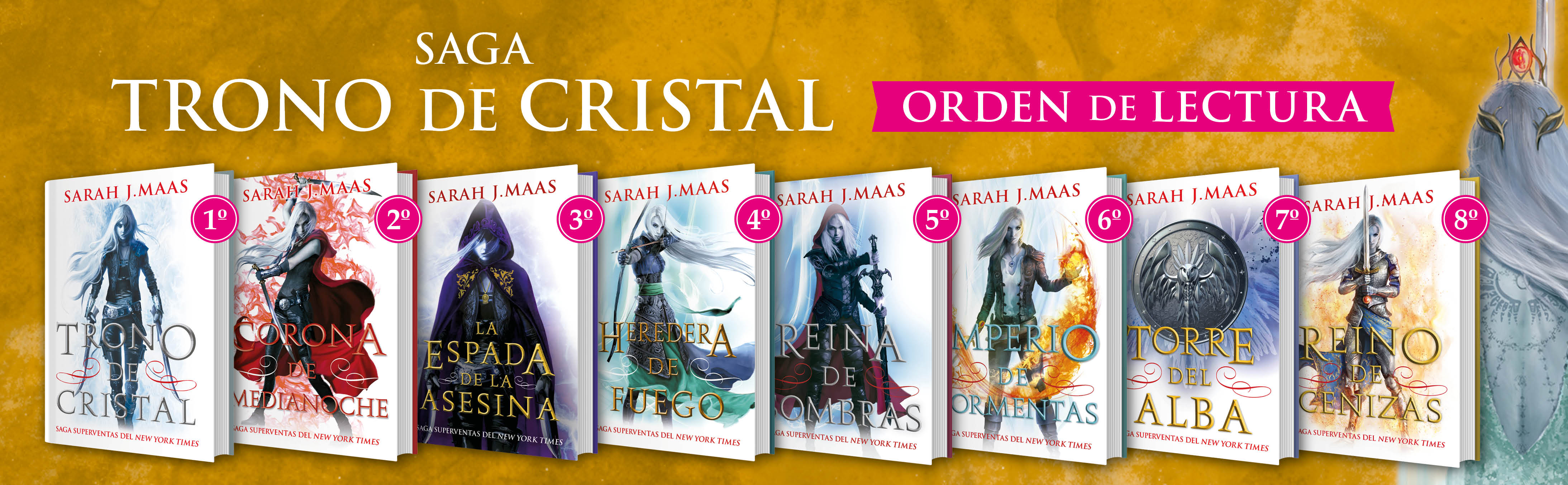 TRILOGIA TRONO DE CRISTAL, SARAH J MAAS (3 TOMOS)